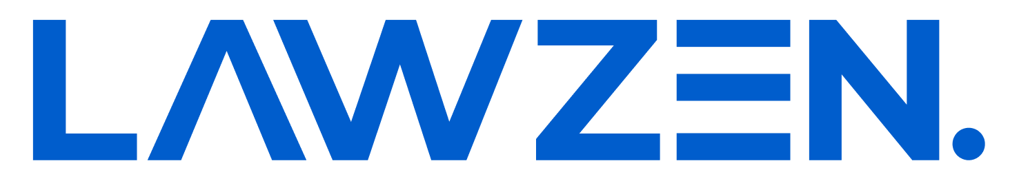 lawzen logo horizontal bright blue