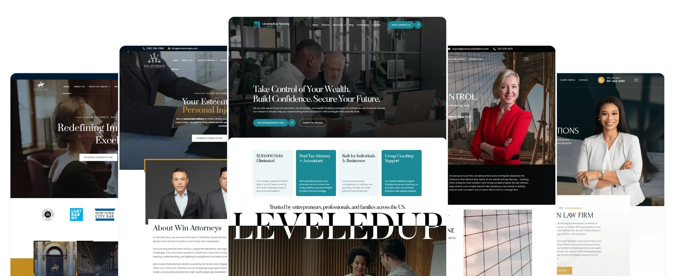 Website Service Section Mockup